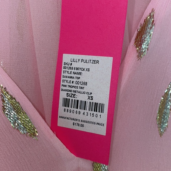 Lilly Pulitzer Tops Lilly Pulitzer Pink Savannah Top Poshmark